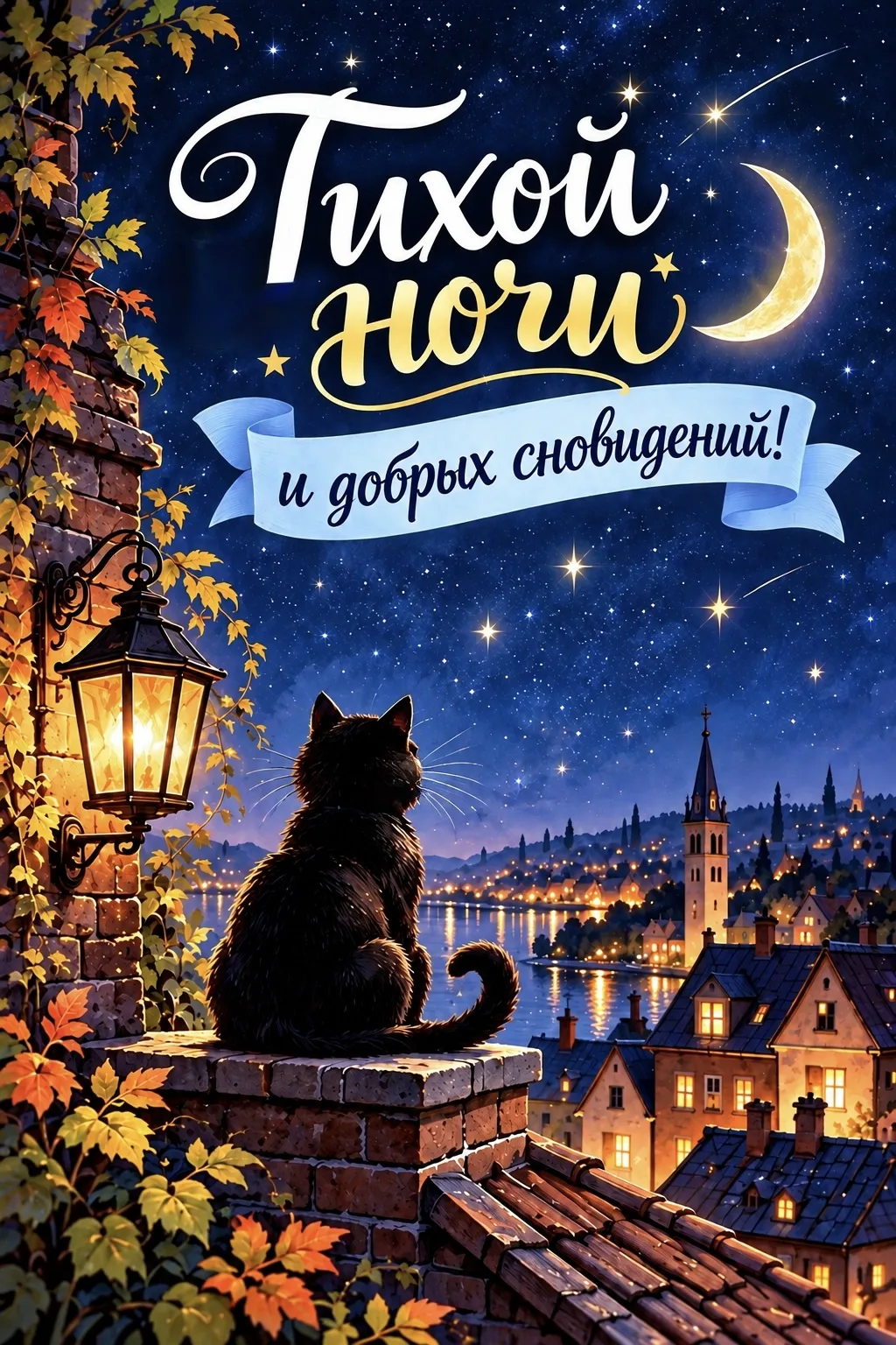 Вечерние интересные открытки 💙🧡💛