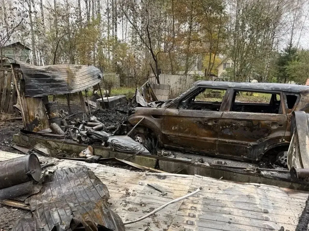 Житель Мурино задержан за поджог гаража соседа с Kia