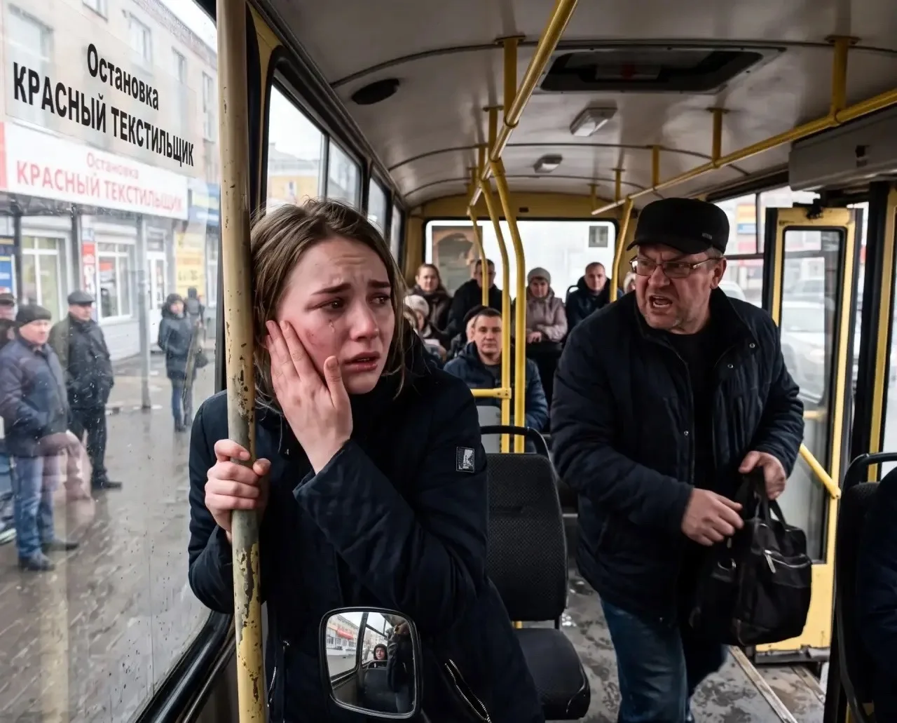 ⚠️В Барнауле в автобусе мужчина повёл себя агрессивно по отношению к девушке