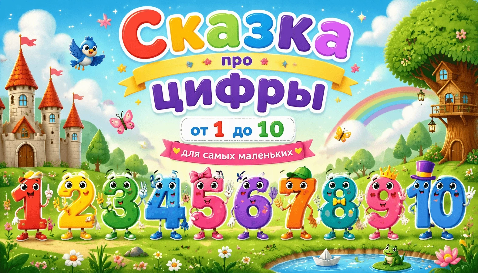 Сказка про цифры от 1 до 10: для самых маленьких