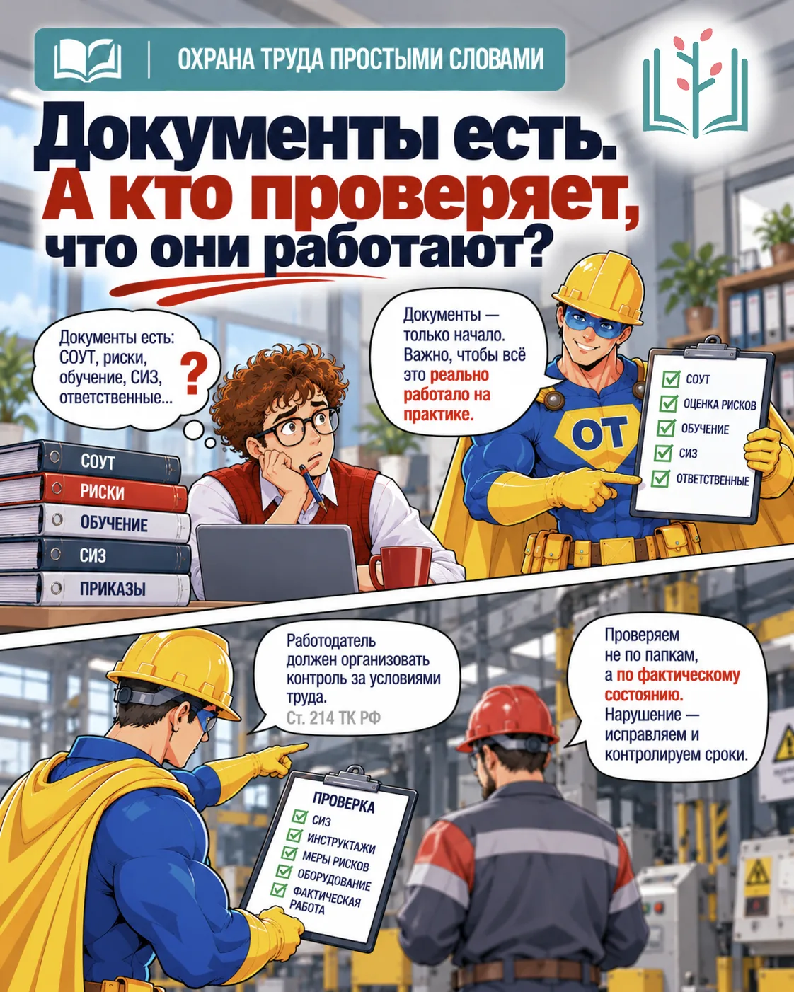 ДОКУМЕНТЫ ЕСТЬ. А КТО ПРОВЕРЯЕТ, ЧТО ОНИ РАБОТАЮТ?