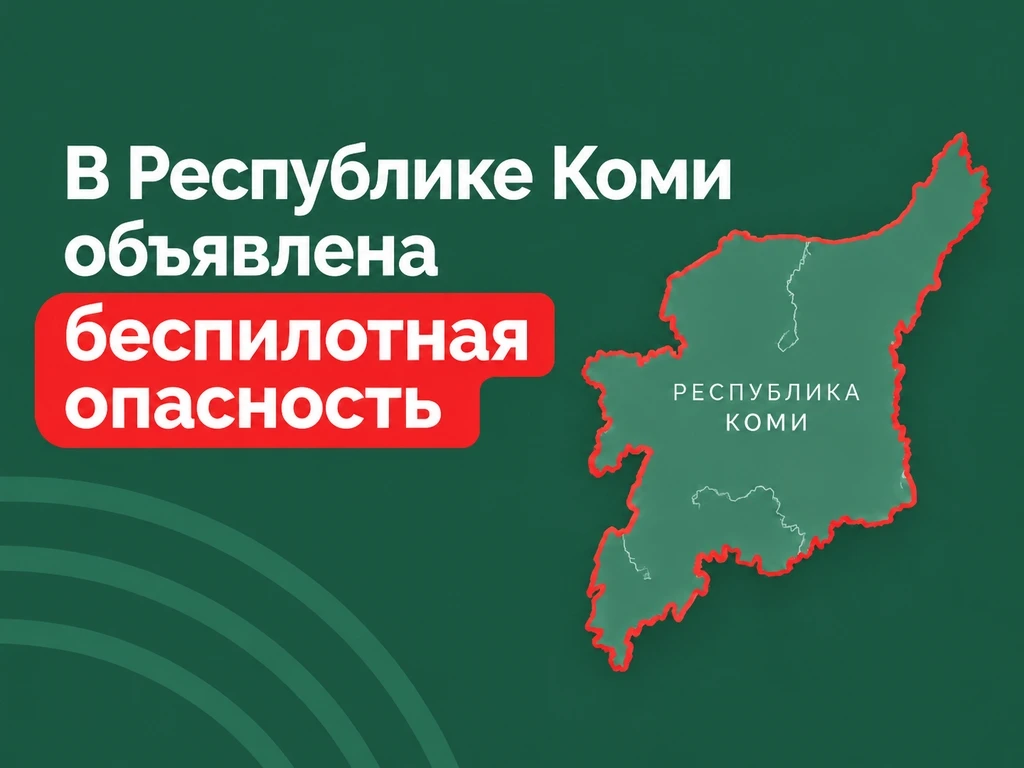 ❗️ В Республике Коми объявлена беспилотная опасность