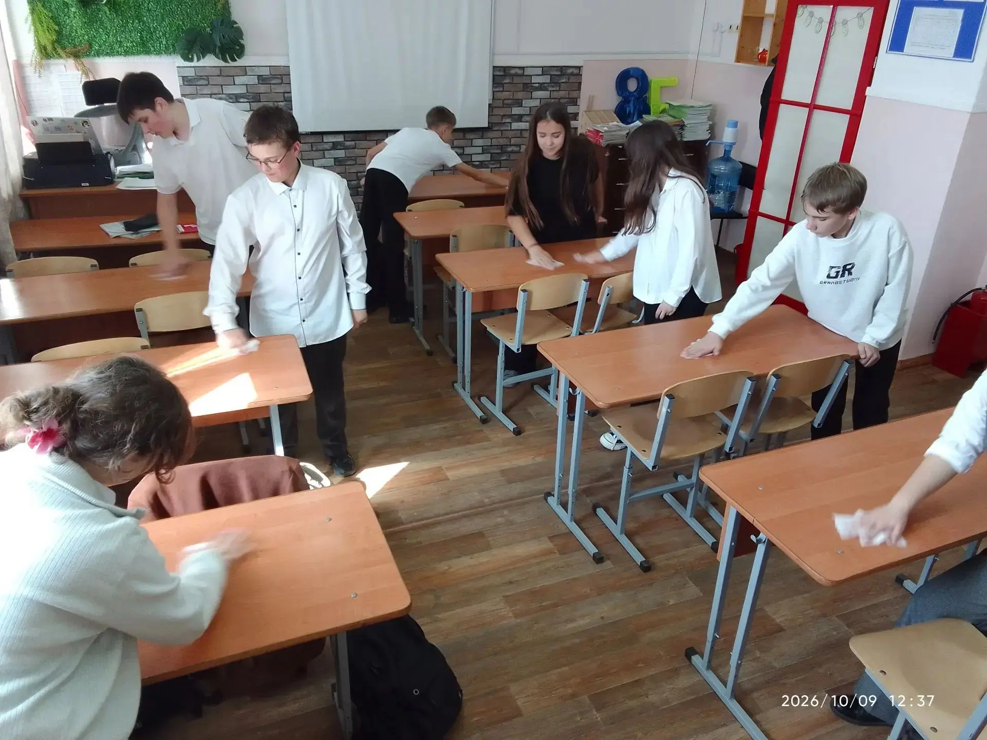 В школе прошла санитарная пятница!