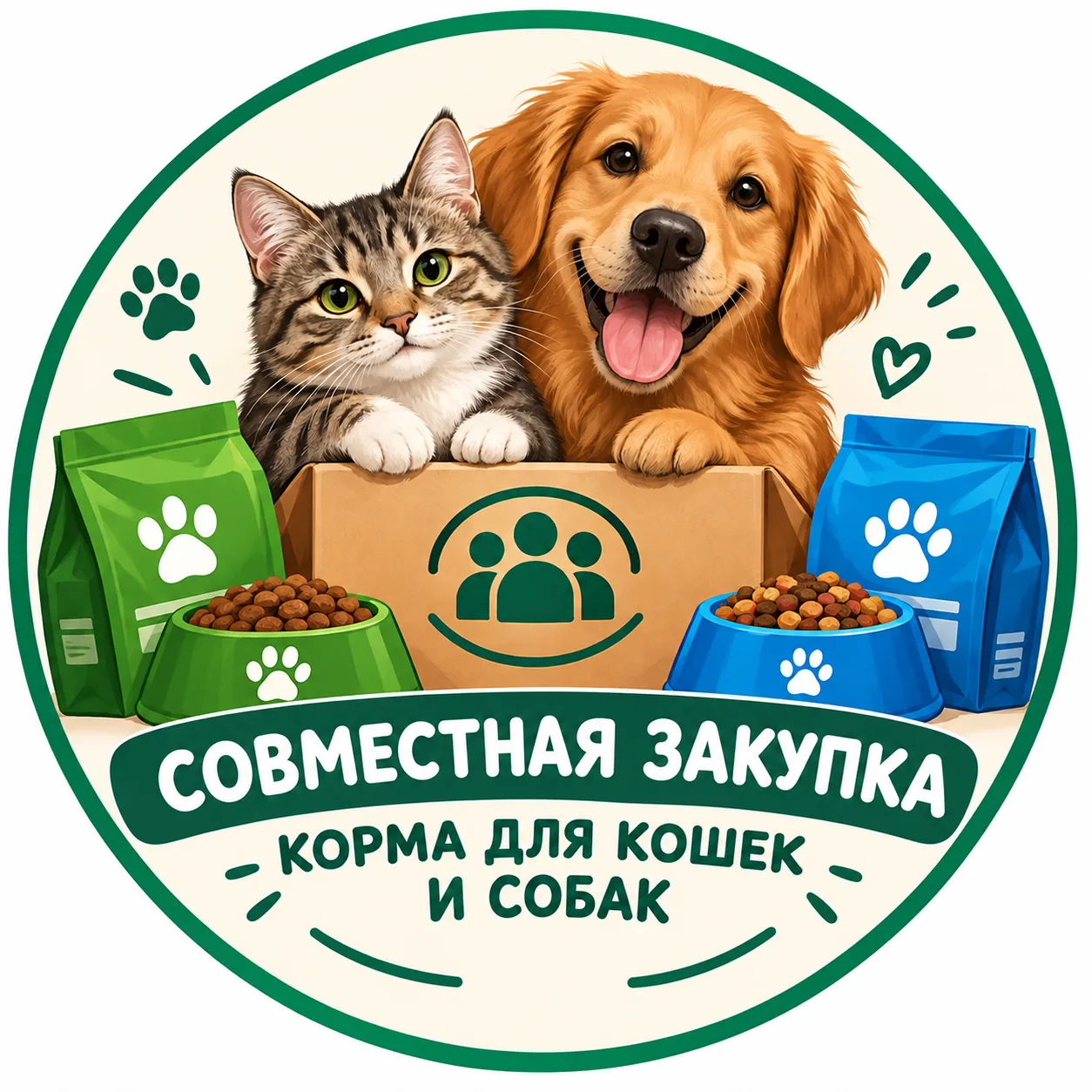Помогаем друг другу в закупке корма для кошек и собак. В совместной закупке - немного, ...