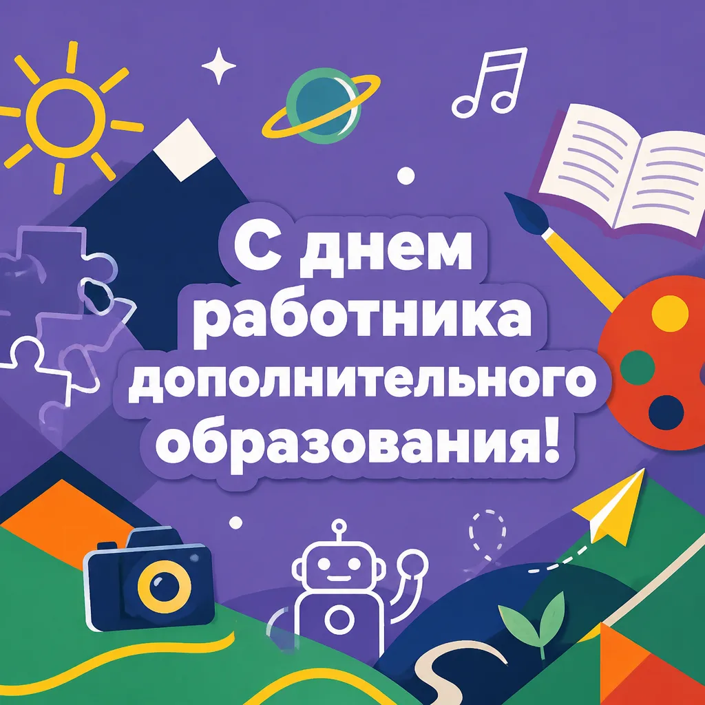 Поздравляем с Днём работника дополнительного образования! 🎉