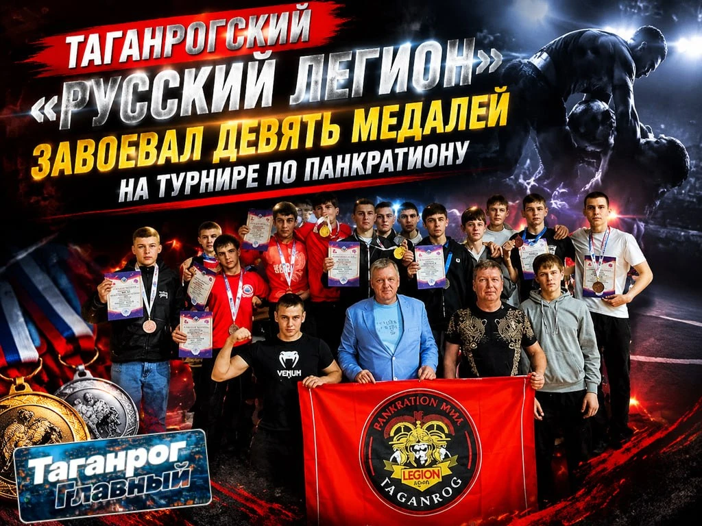 Таганрогский «Русский легион» завоевал девять медалей на турнире по панкратиону