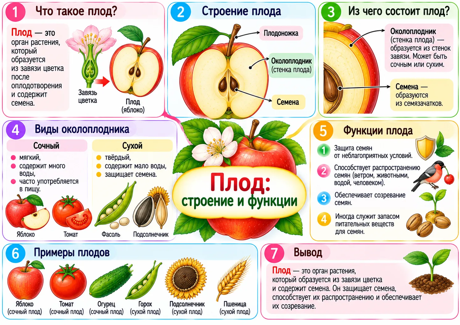 Плод: строение и функции