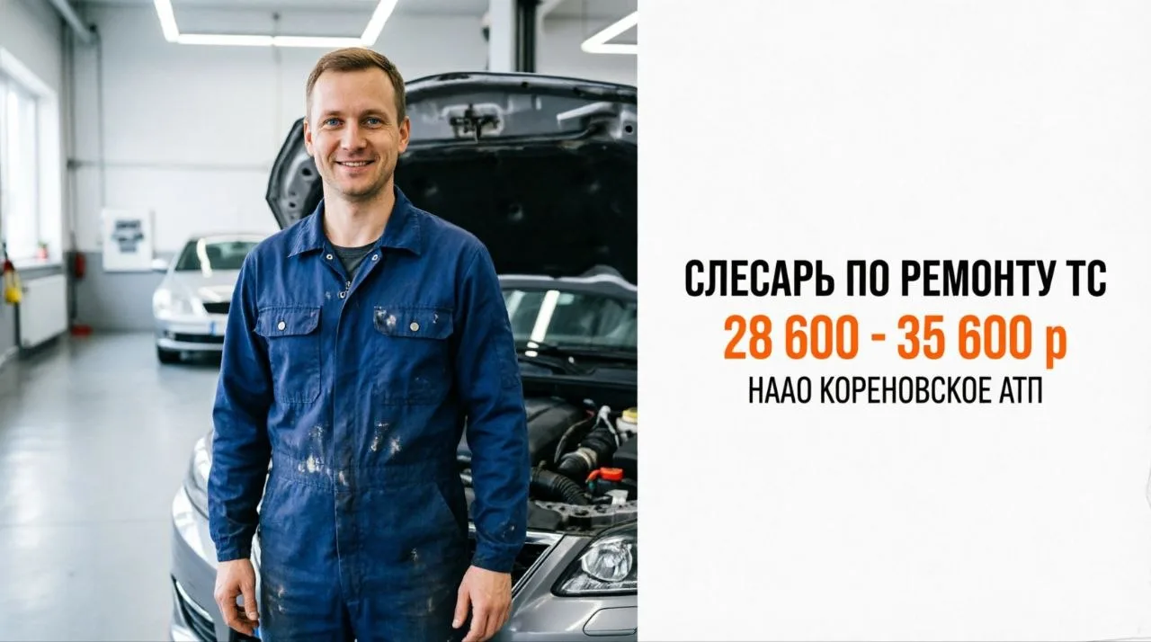 СЛЕСАРЬ ПО РЕМОНТУ ПОДВИЖНОГО СОСТАВА | 28 600 - 35 000 ₽
