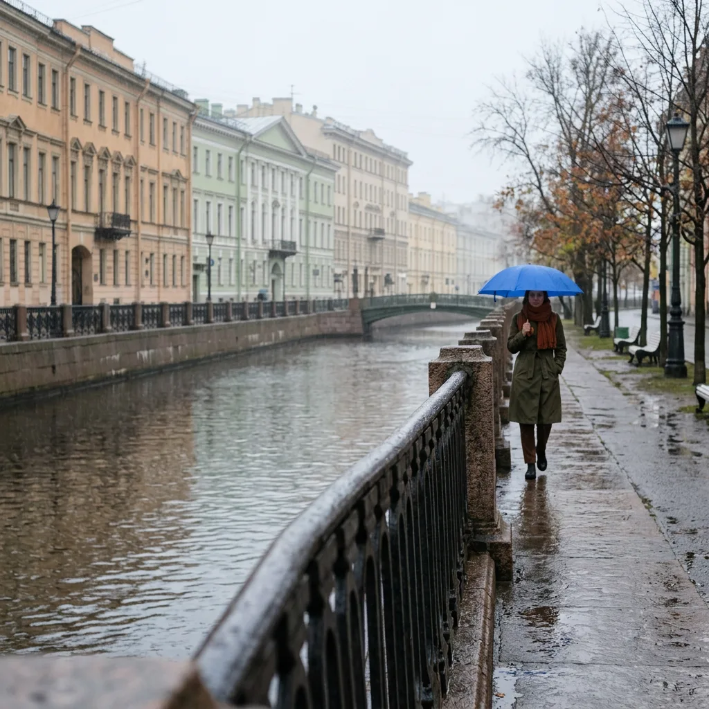 🌦️ Воскресенье в Петербурге: морось