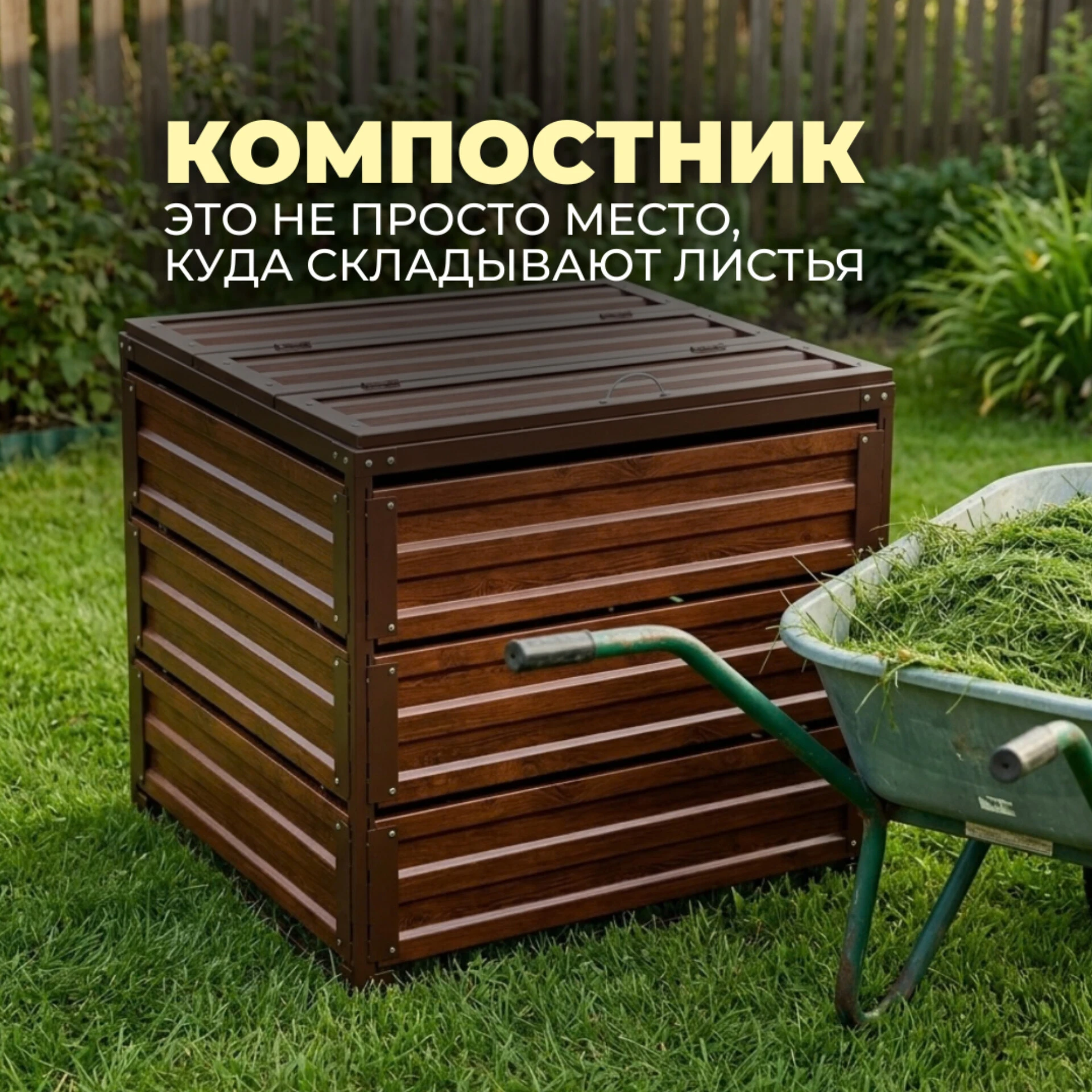 ♻️ Компостник — это не просто место, куда складывают листья