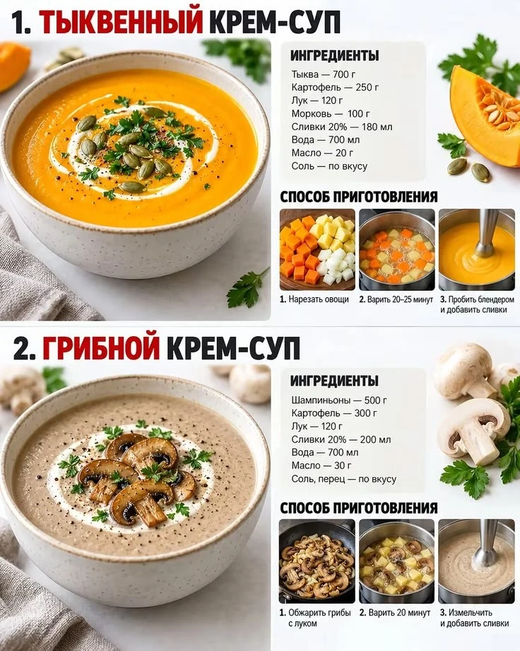 Вкусные супчики😋