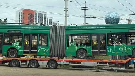 Троллейбус-гармошка завершил работу на улицах Калуги