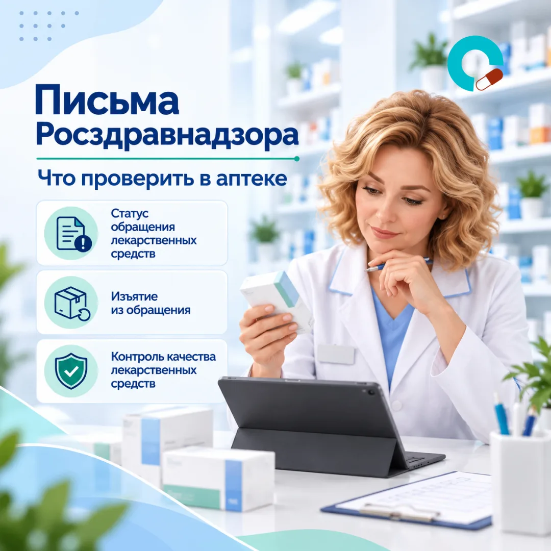 ‼️ Письма Росздравнадзора: что проверить в аптеке