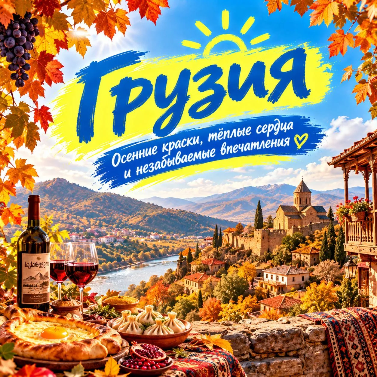 😍 Яркая, сочная, вкусная осенняя Грузия с вылетом из Екатеринбурга!