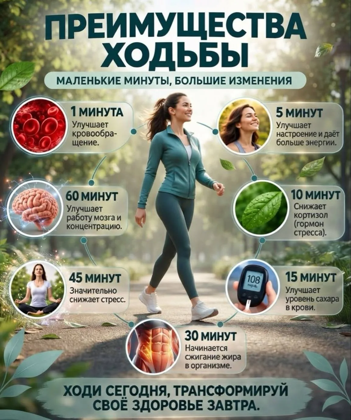 🚶🏼‍♀️ Преимущества ходьбы