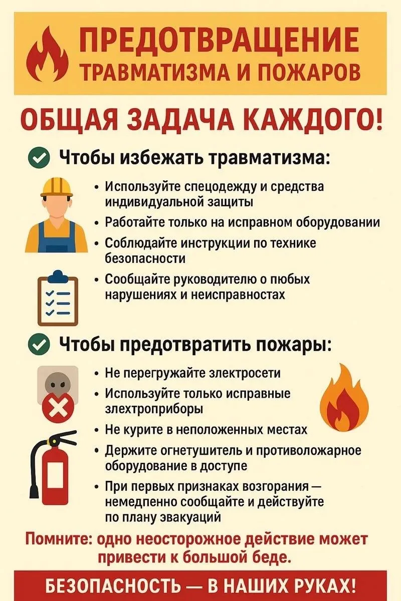 Внимание! В целях предотвращения несчастных случаев и пожаров просим всех ознакомиться ...