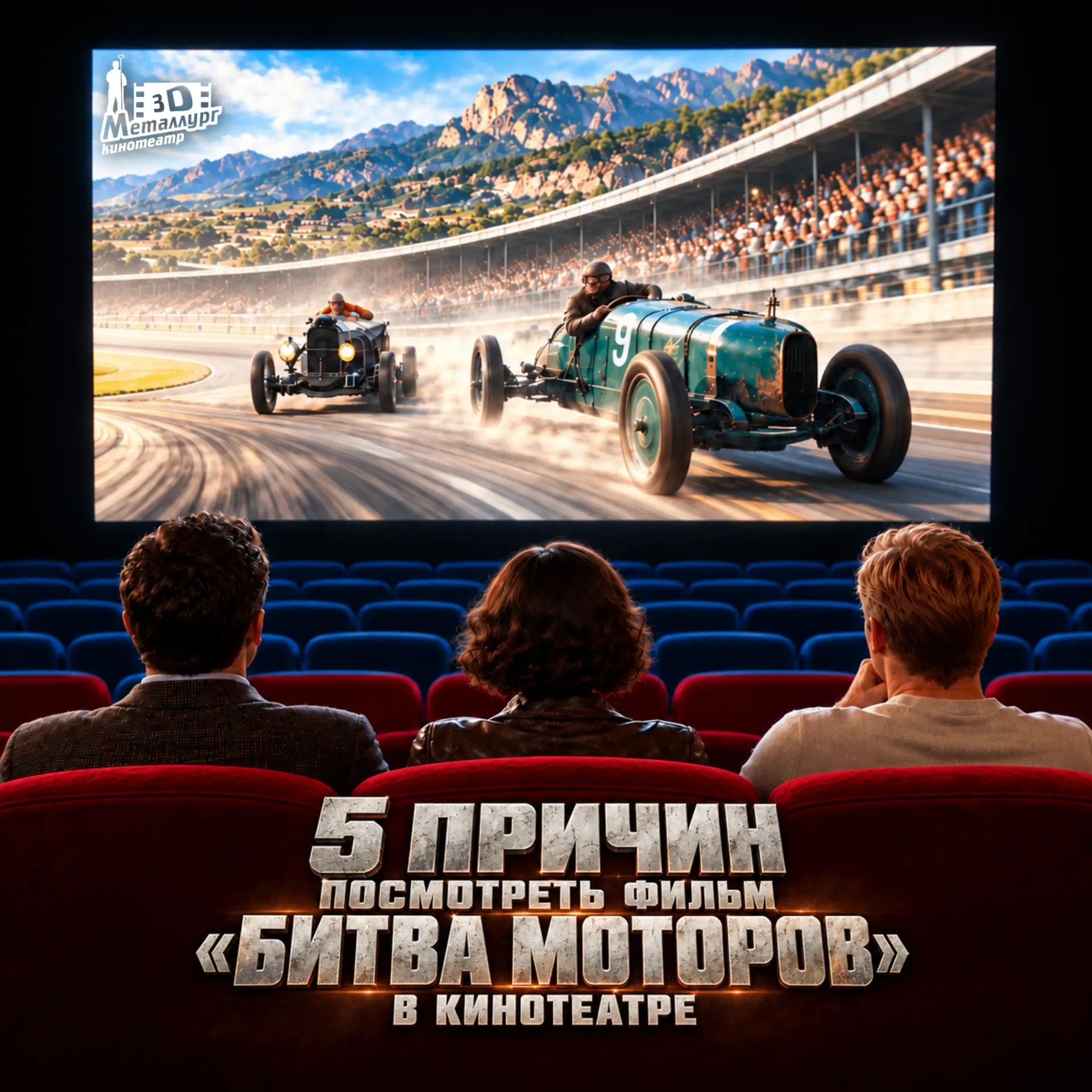 🏁 5 причин посмотреть «Битву моторов» в кинотеатре