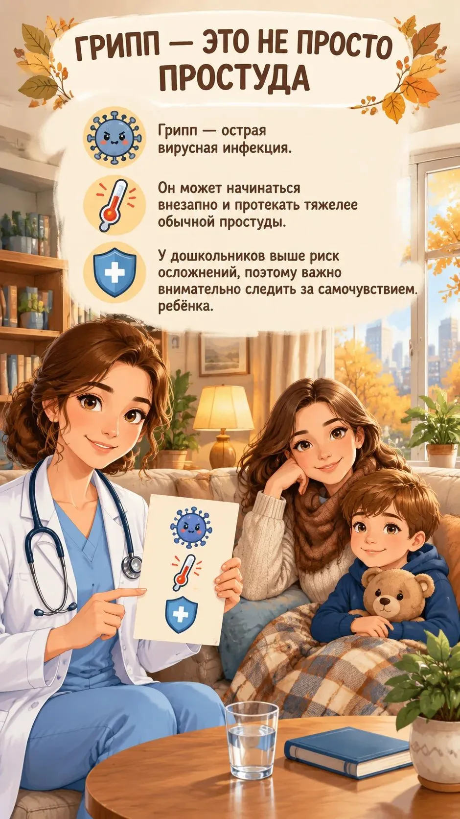 Уважаемые родители, вы позаботились о том, чтобы ваш малыш меньше болел в осенне - зимн...
