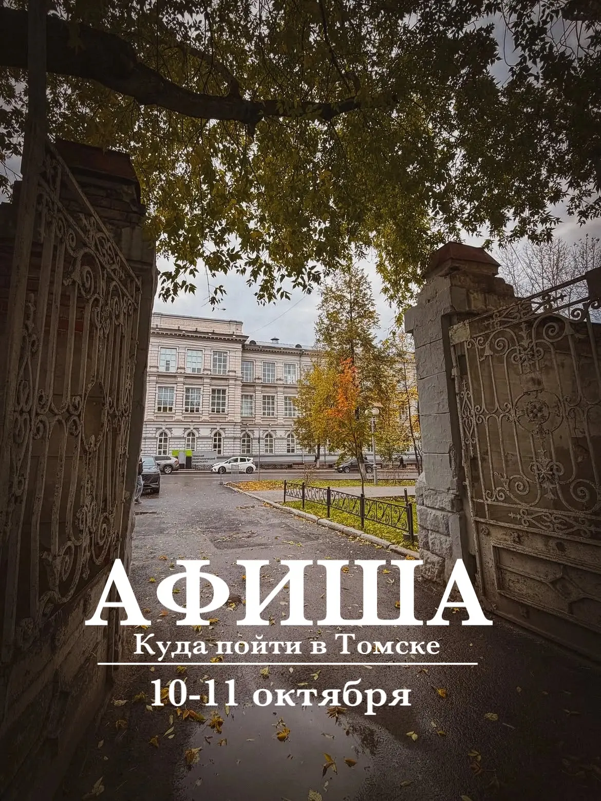 АФИША НА ВЫХОДНЫЕ, 10-11 ОКТЯБРЯ: