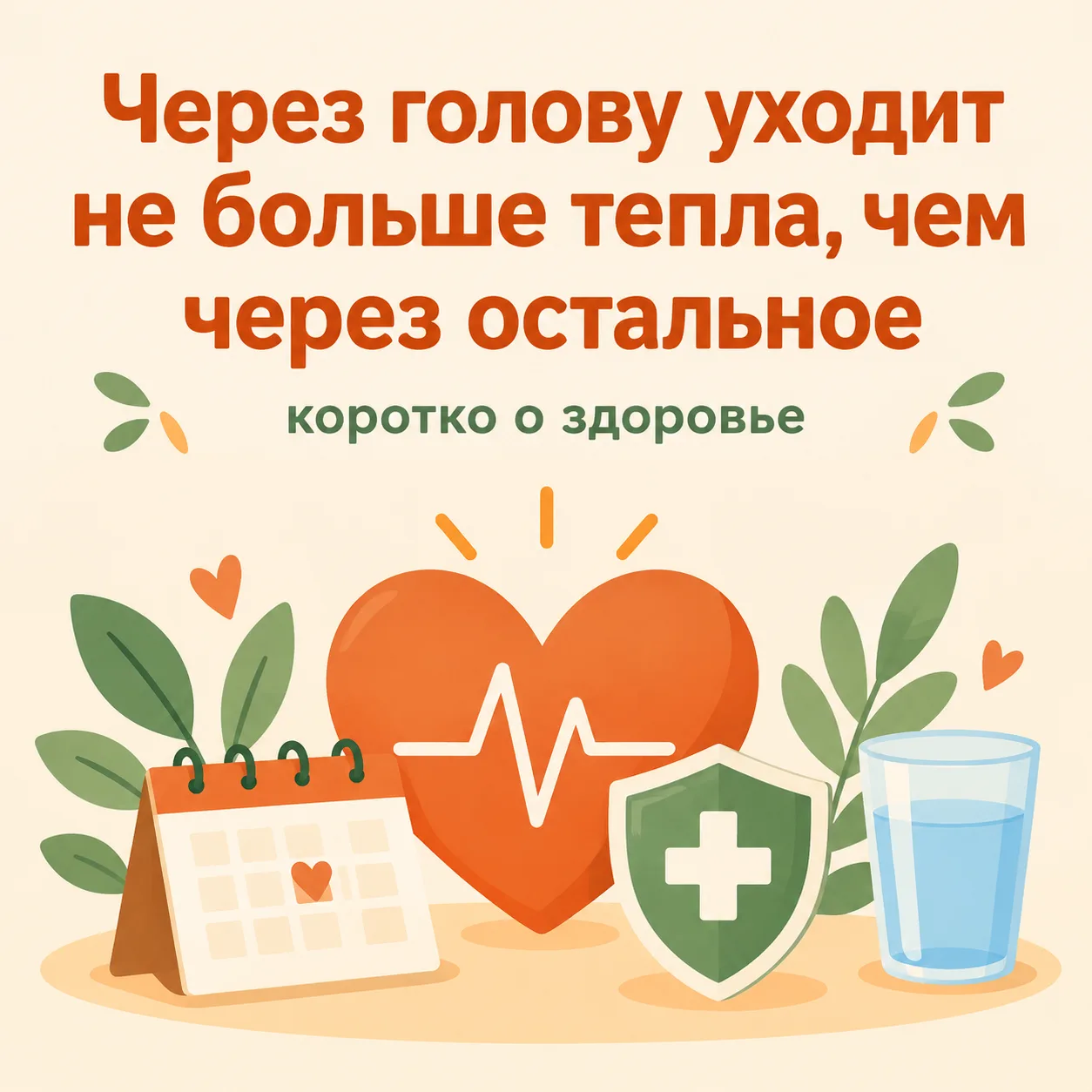 🧣 Через голову уходит не больше тепла, чем через остальное