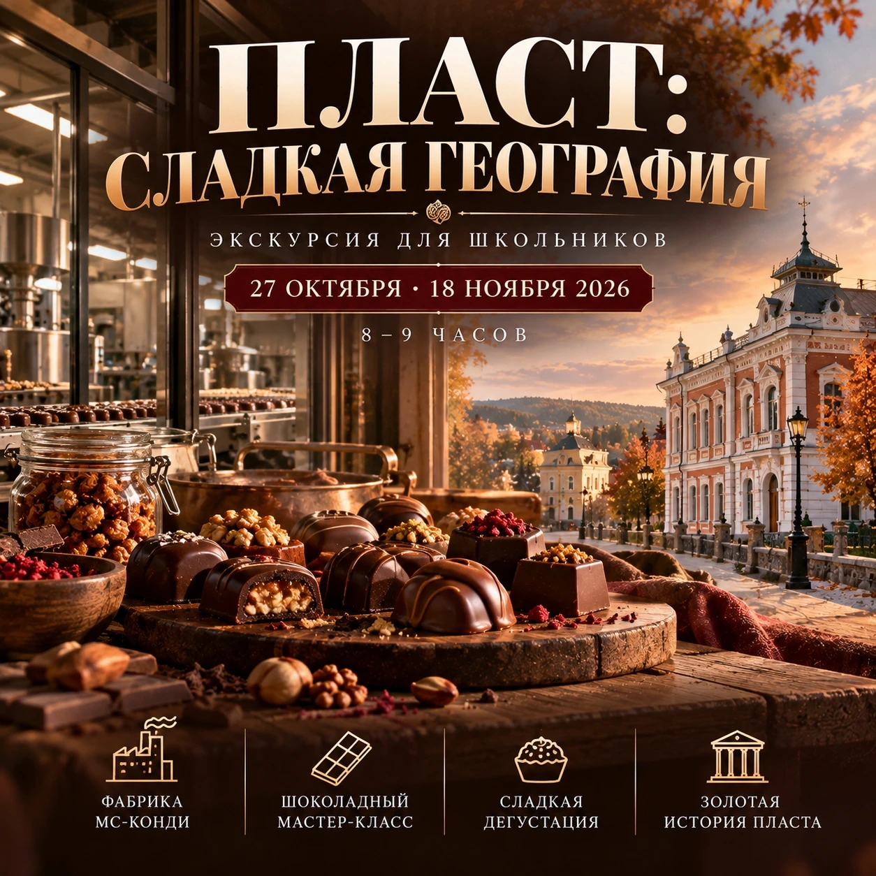 🍫 «ПЛАСТ: СЛАДКАЯ ГЕОГРАФИЯ» — ЭКСКУРСИЯ ДЛЯ ШКОЛЬНИКОВ