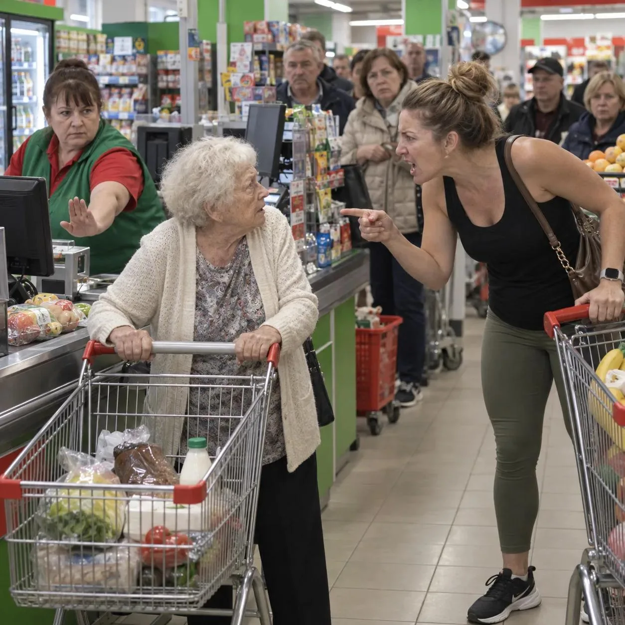 Какая-то незнакомка прилюдно унизила мою 83-летнюю маму прямо в переполненной очереди н...