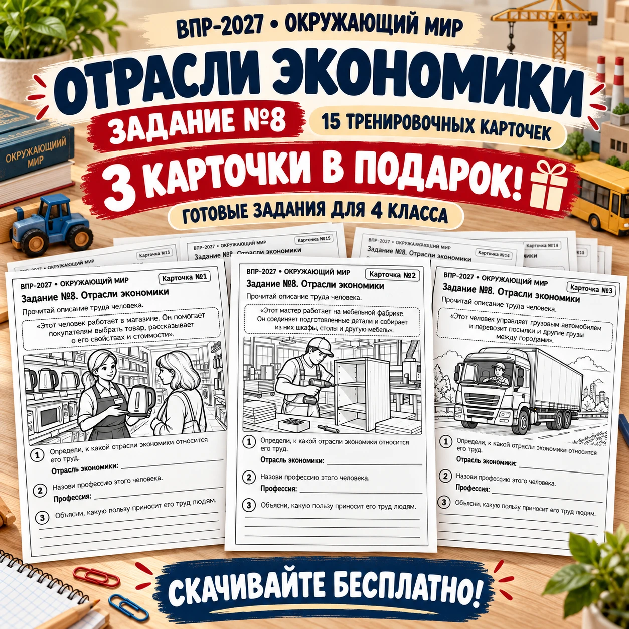 🚀 ВПР-2027. ЗАДАНИЕ №8 — 3 КАРТОЧКИ В ПОДАРОК! 🎁