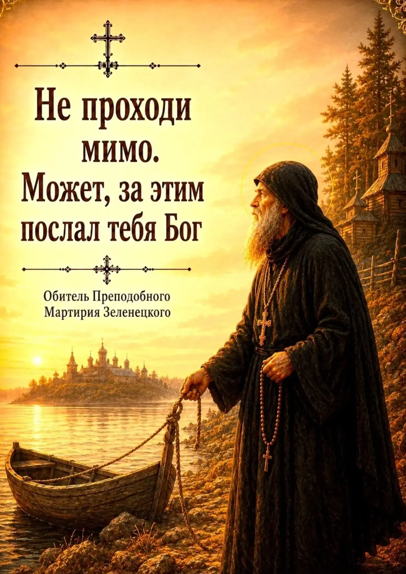 Понимаете, если человек все время думает о других, то о нем все время думает Бог.