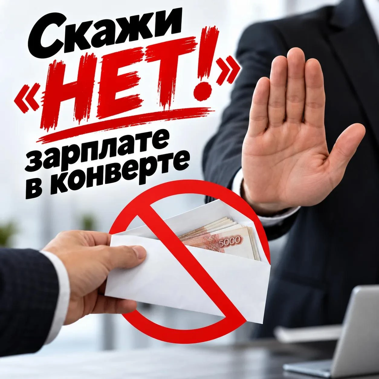 📌 Скажи «НЕТ!» зарплате в конверте
