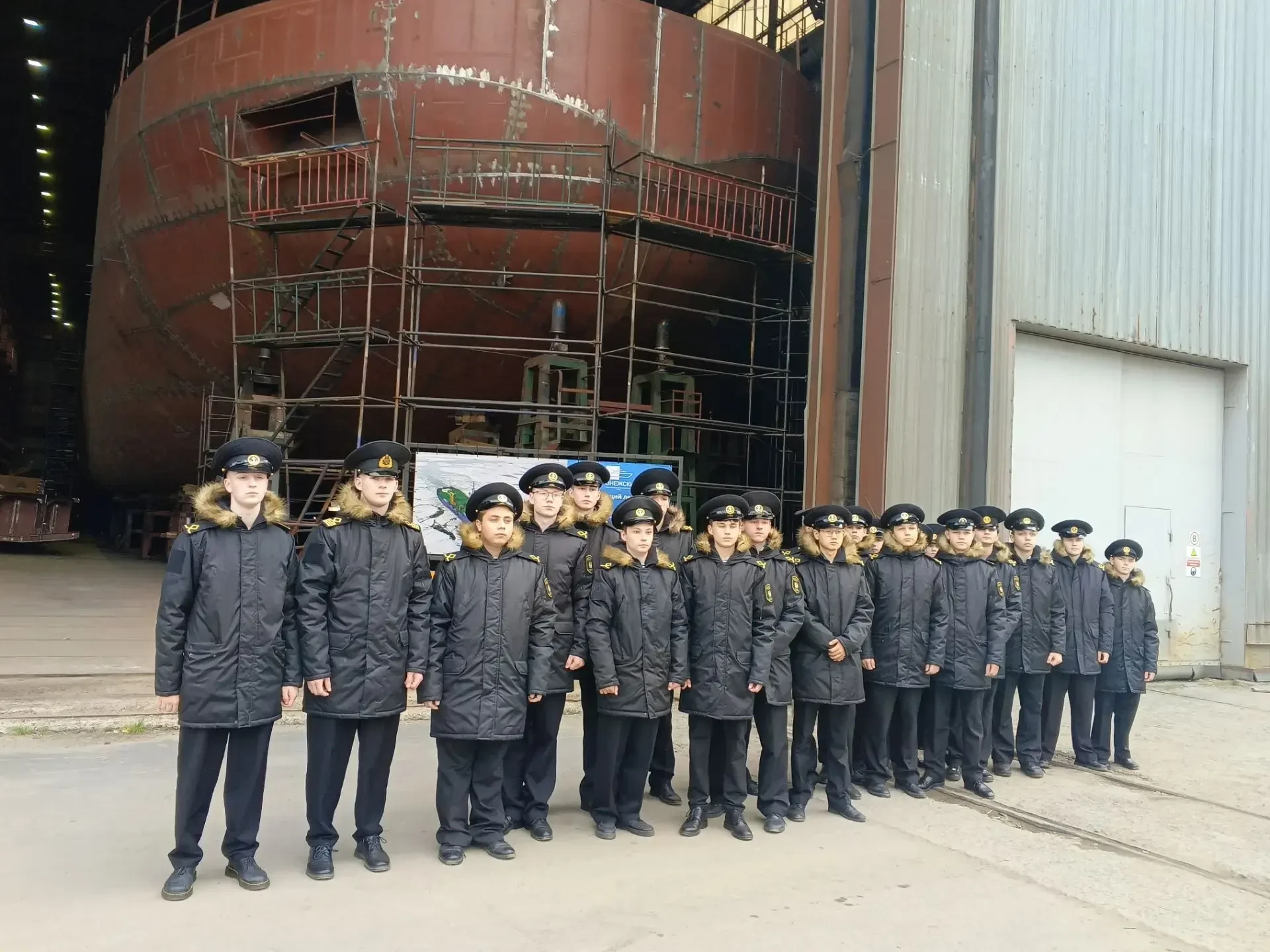 Курсанты посетили спуск буксира «Святитель Лука»