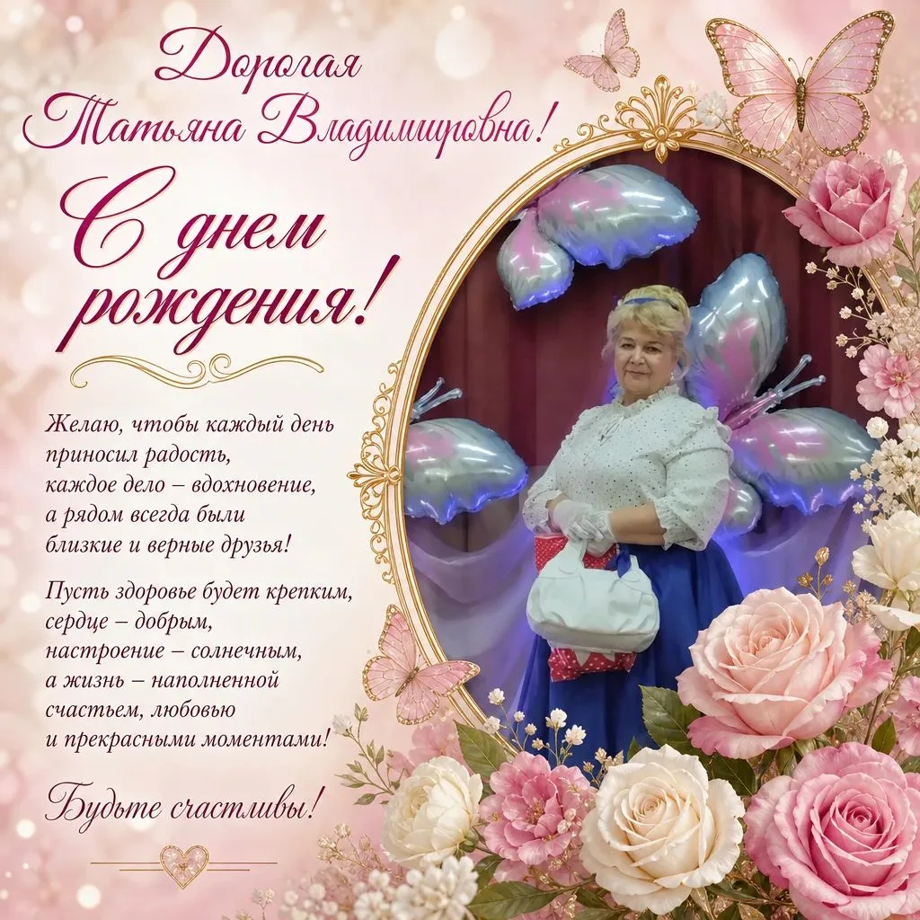 С Днём рождения, наша несравненная Татьяна Владимировна! ❤️🎉🥰