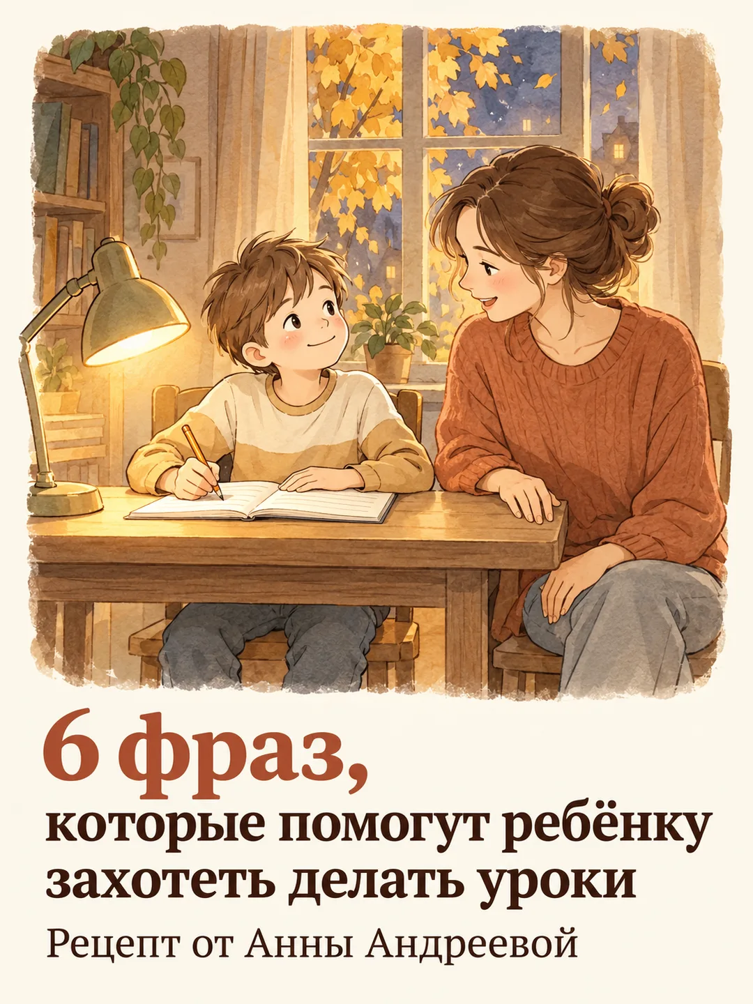 Какую фразу вы говорите чаще всего, когда ребёнок тянет с уроками?