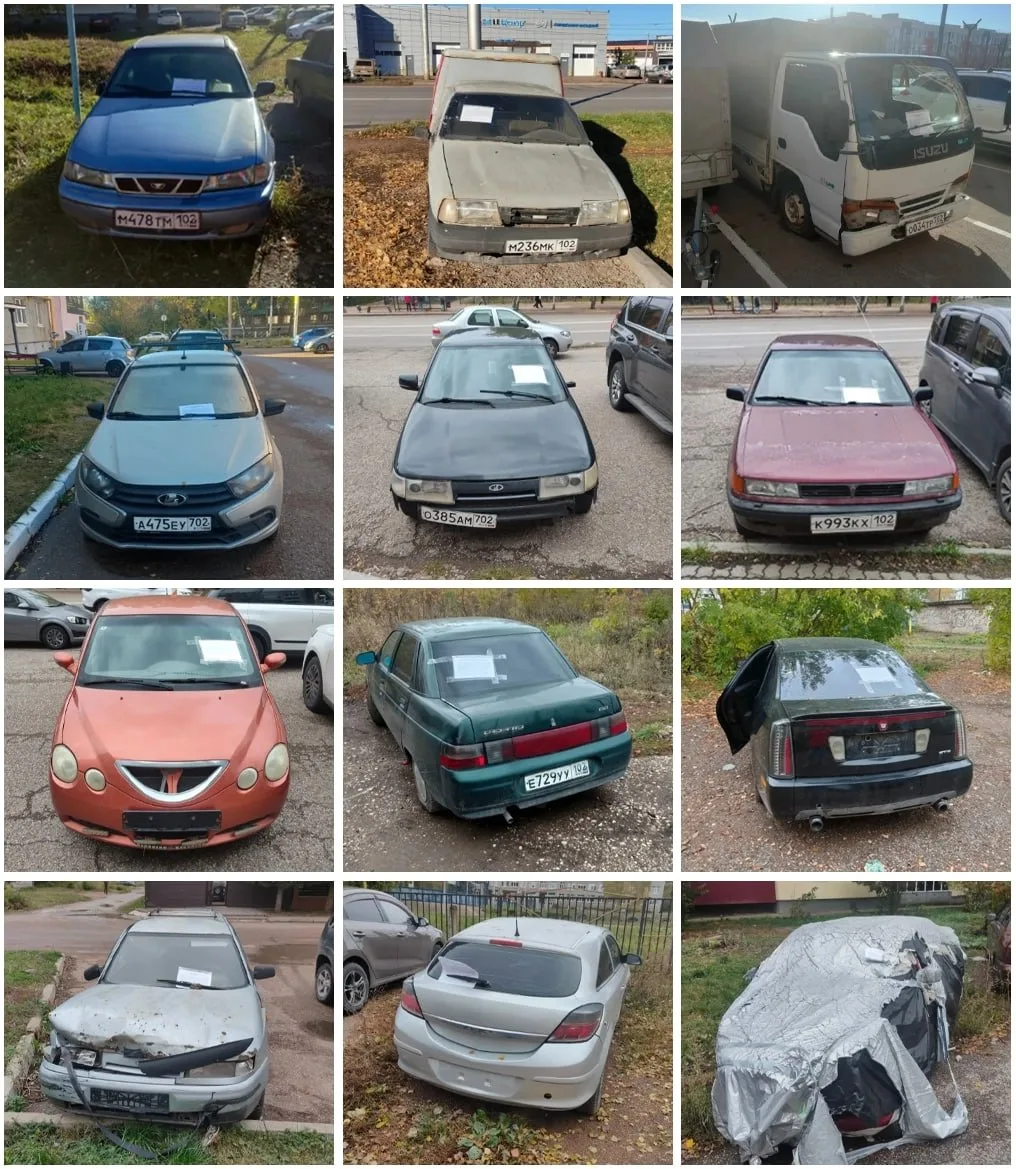 🚘 19 брошенных автомобилей нашли в Стерлитамаке