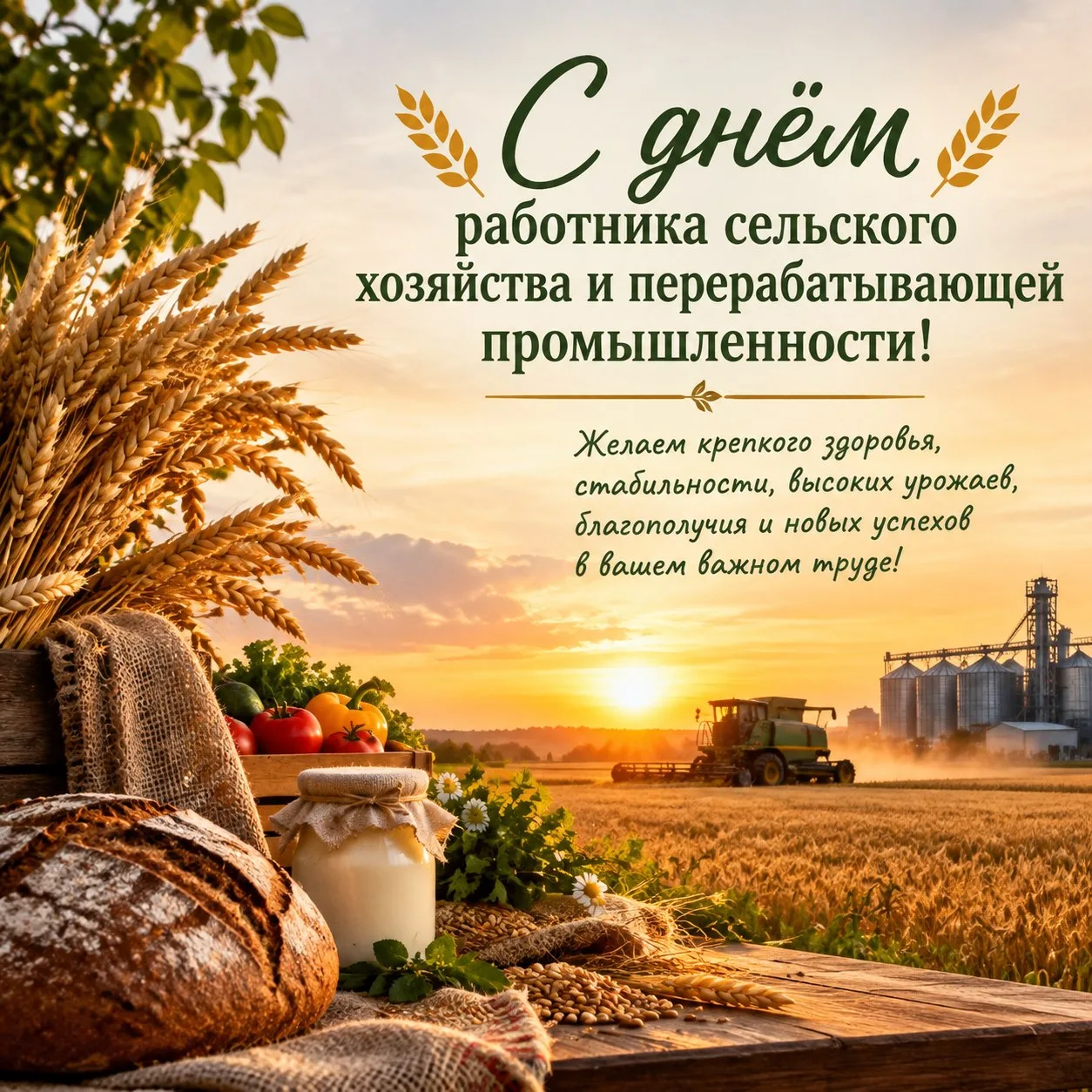 Уважаемые труженики села, ветераны и работники агропромышленного комплекса!