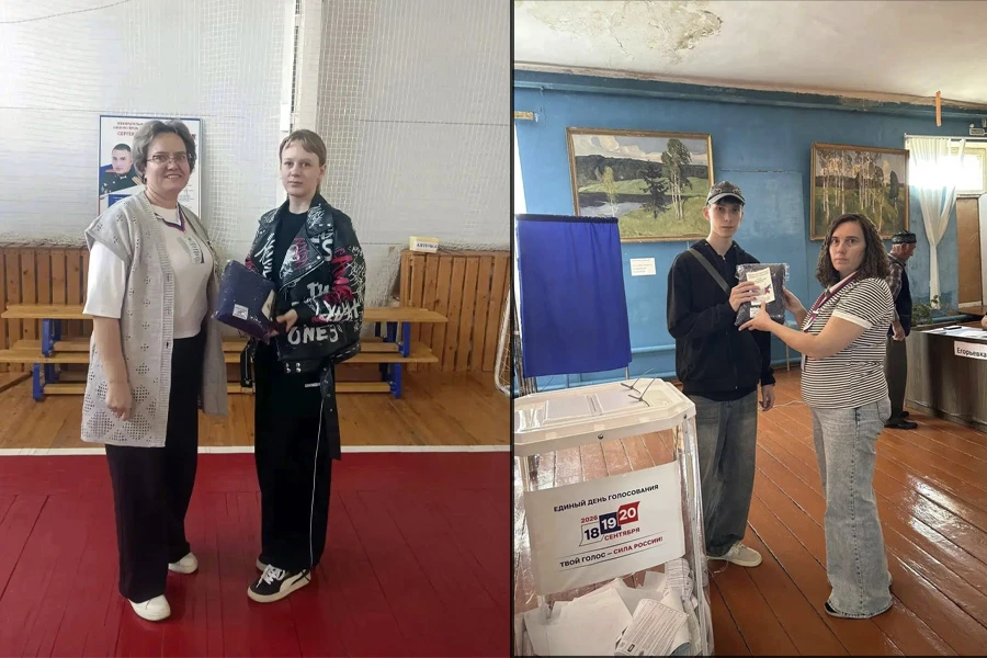 Молодые избиратели Сакмарского района получают в подарок пледы