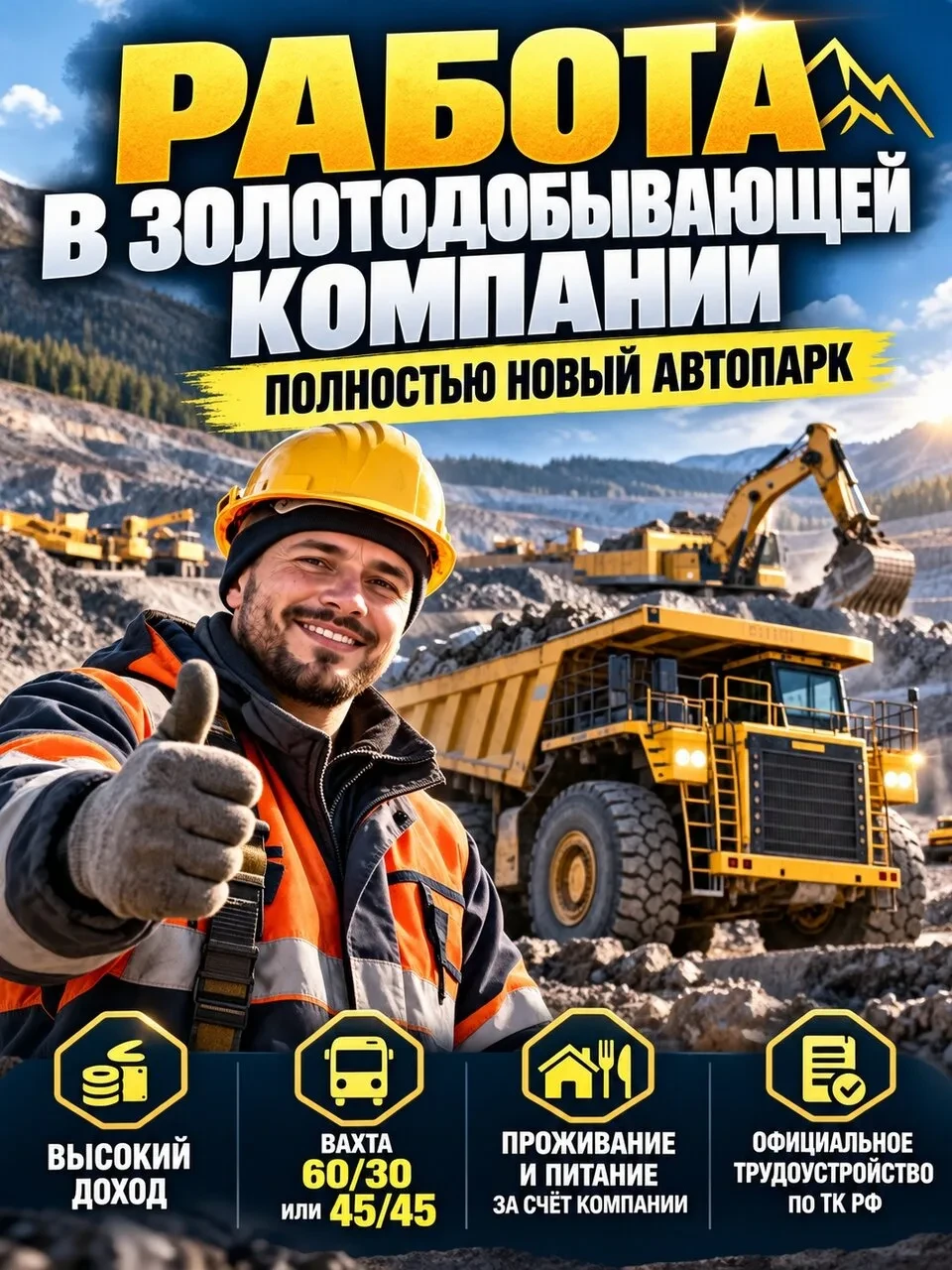 Работа на Севере с высокой зарплатой! 🚀