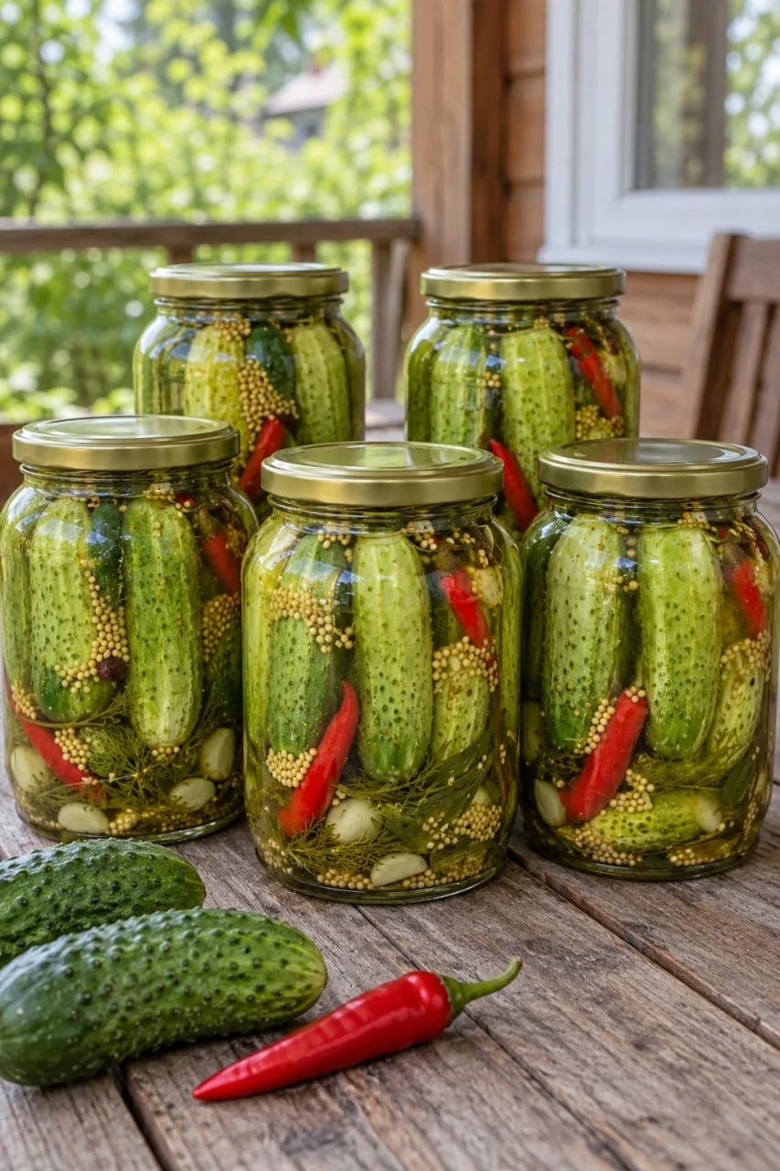 МАРИНОВАННЫЕ ОГУРЦЫ С СЕМЕНАМИ ГОРЧИЦЫ — ХРУСТЯЩАЯ ЗАГОТОВКА С АРОМАТНЫМИ ПРЯНОСТЯМИ