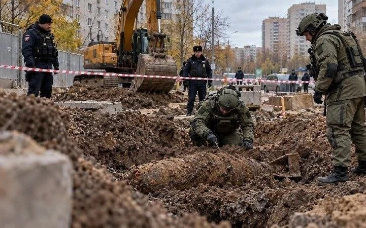 🚨 На Фестивальной улице нашли боеприпасы времён ВОВ