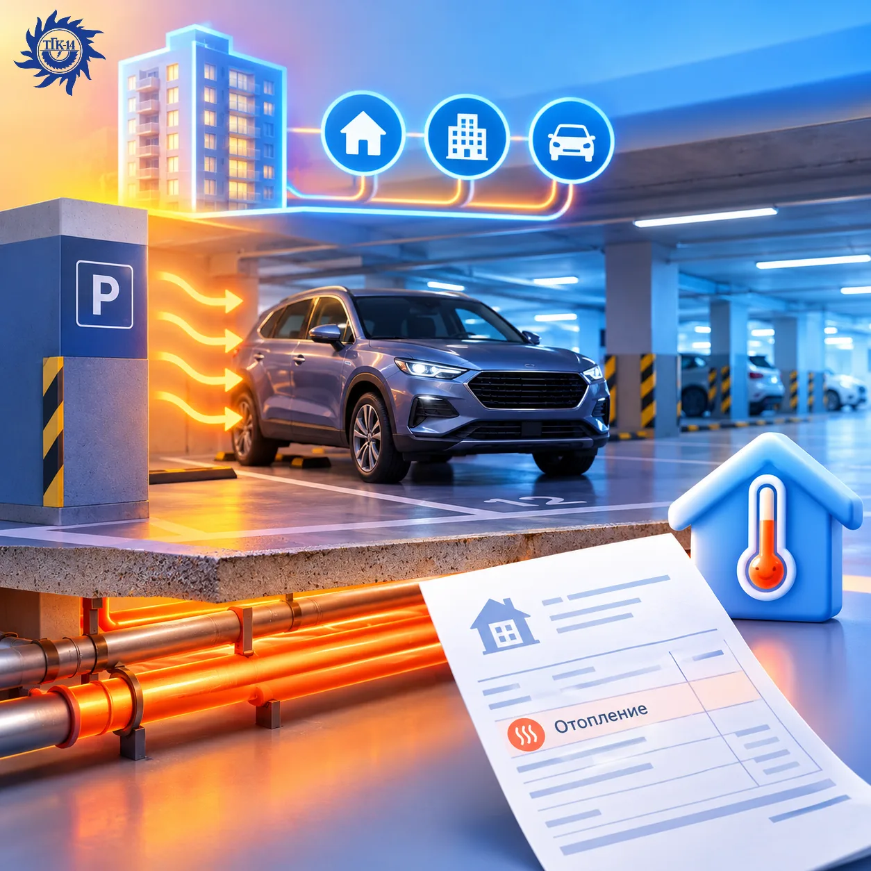 🚗 Отопление на подземной парковке: почему за него приходят счета и как это устроено?