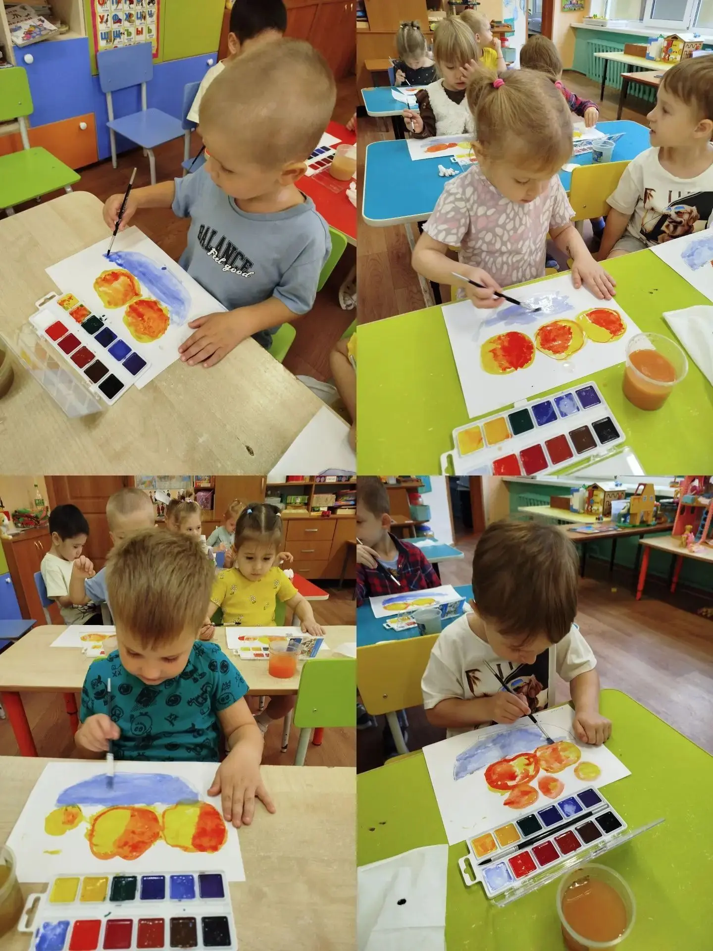 🎨 Юные художники за работой!