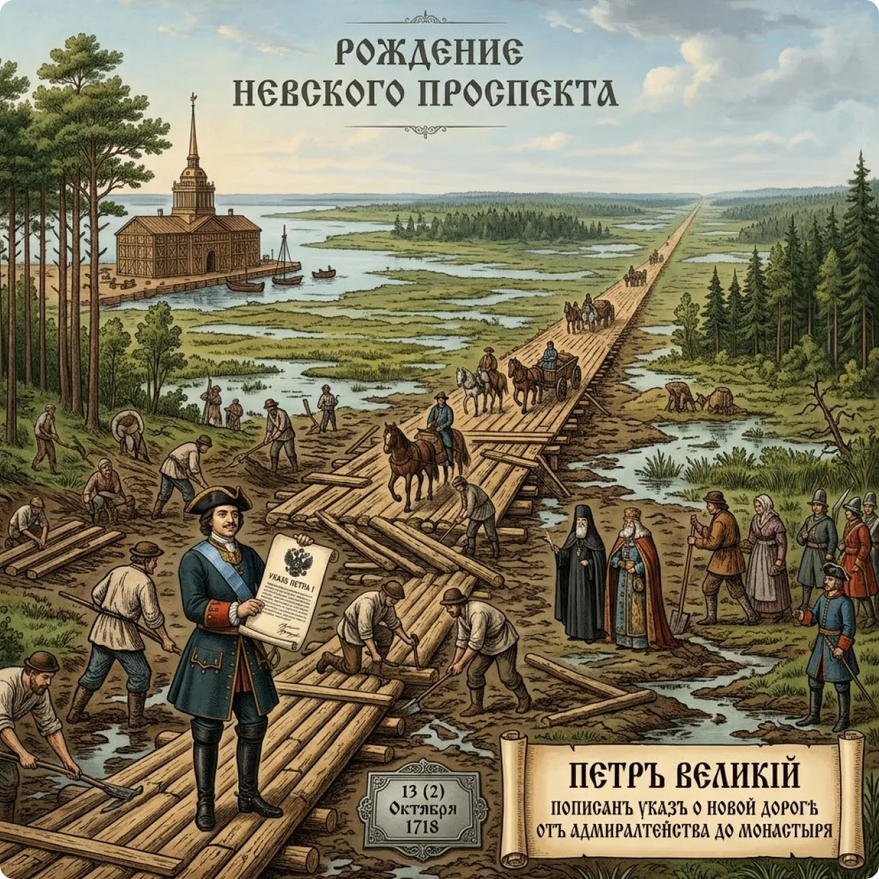 Невскому проспекту — 308 лет! 🏛️