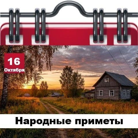 Народные приметы 16 октября