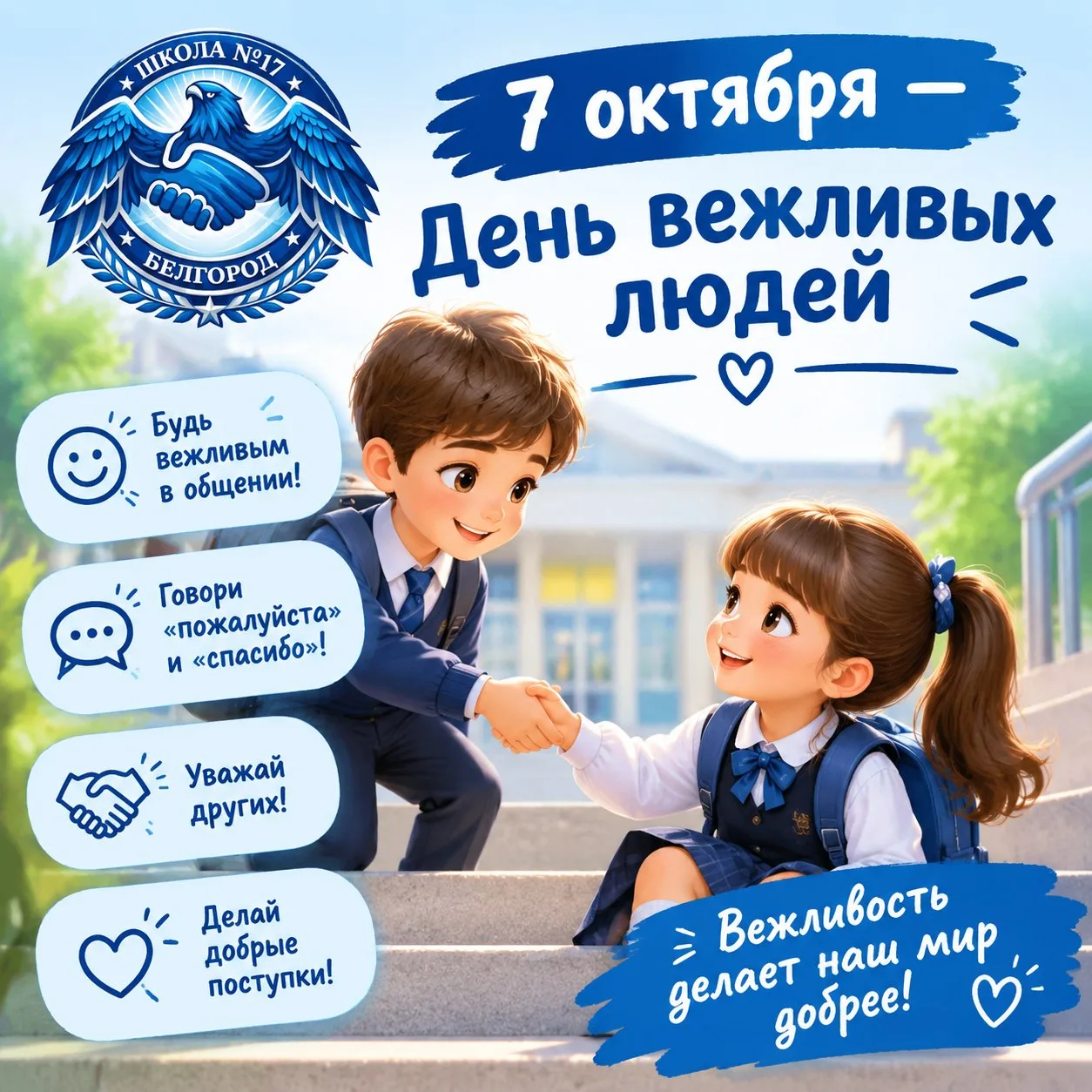 Сегодня особенный день — День вежливых людей. Этот праздник напоминает нам о том, как в...