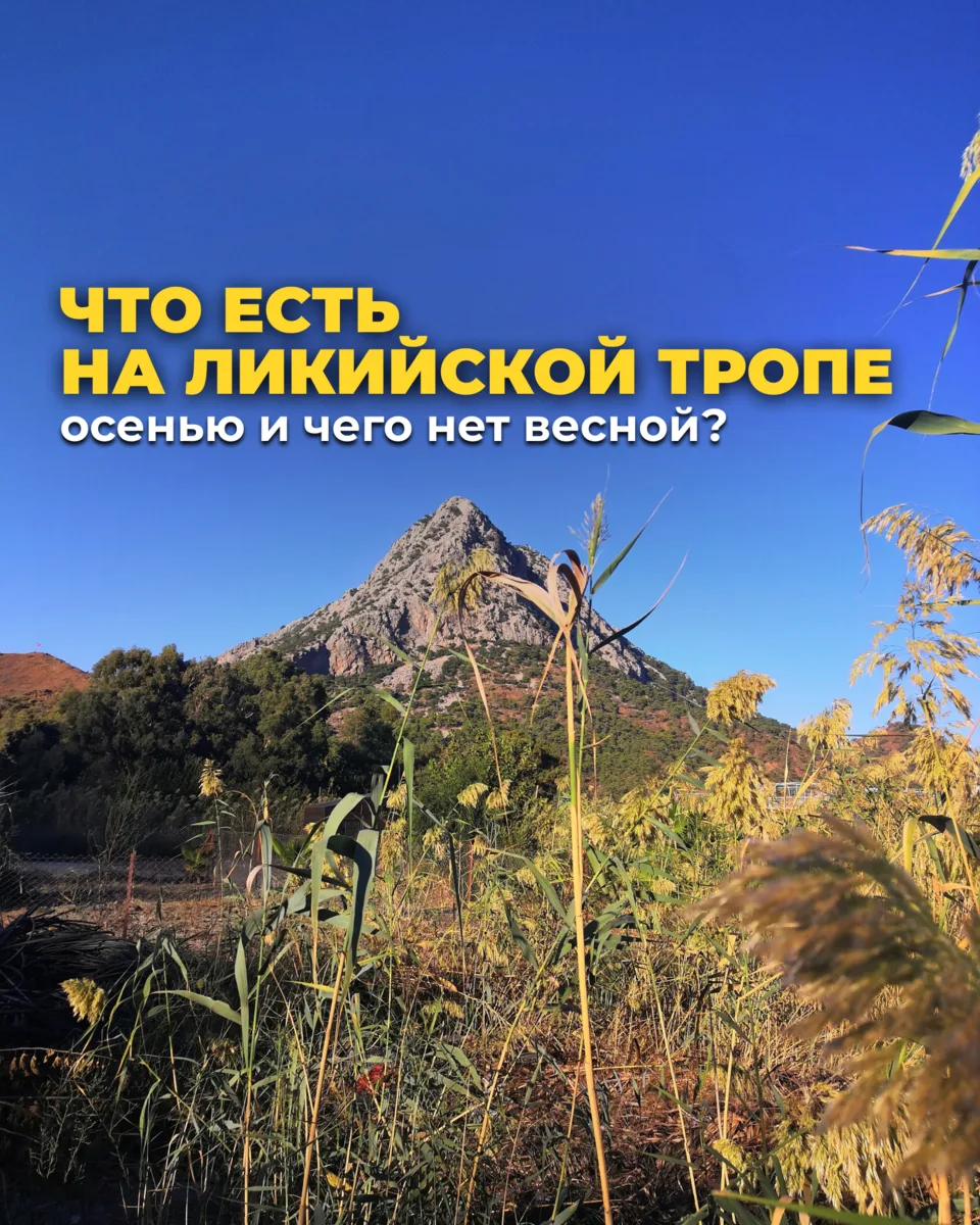 Осень на Ликийской тропе ощущается совсем иначе, чем весна.