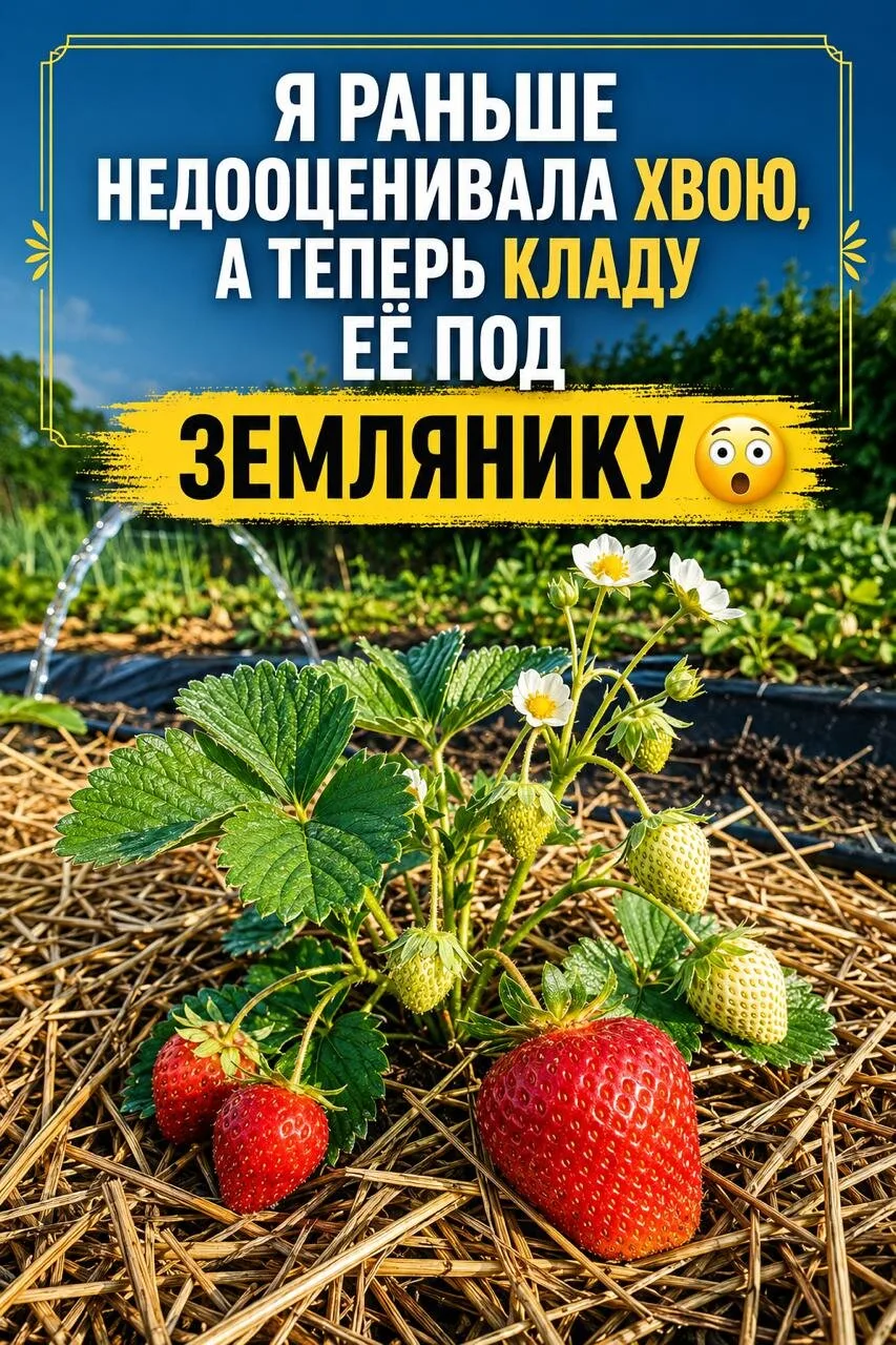 ЗЕМЛЯНИКА ЛЮБИТ ХВОЮ