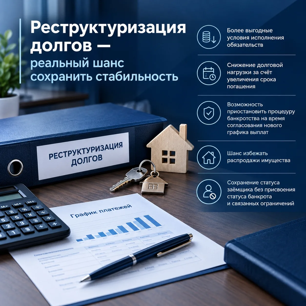 💼 Юрист по реструктуризации долгов и банкротству по всей России.