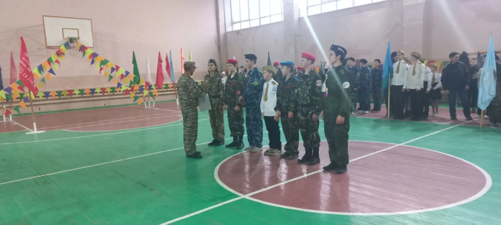 Прошёл первый конкурс «Смотр строя и песни» в рамках XIII районной гражданско‑патриотич...