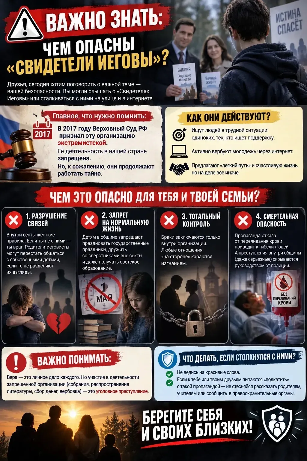 ⚠️ ВАЖНО ЗНАТЬ: Чем опасны «Свидетели Иеговы»?