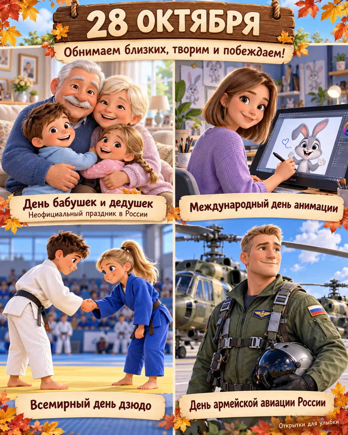 🍂 Сегодня отличный повод обнять родных, сказать доброе слово и просто порадоваться жизни!