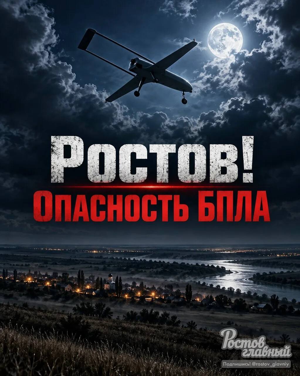 💥 3+ взрыва к западу от Ростова